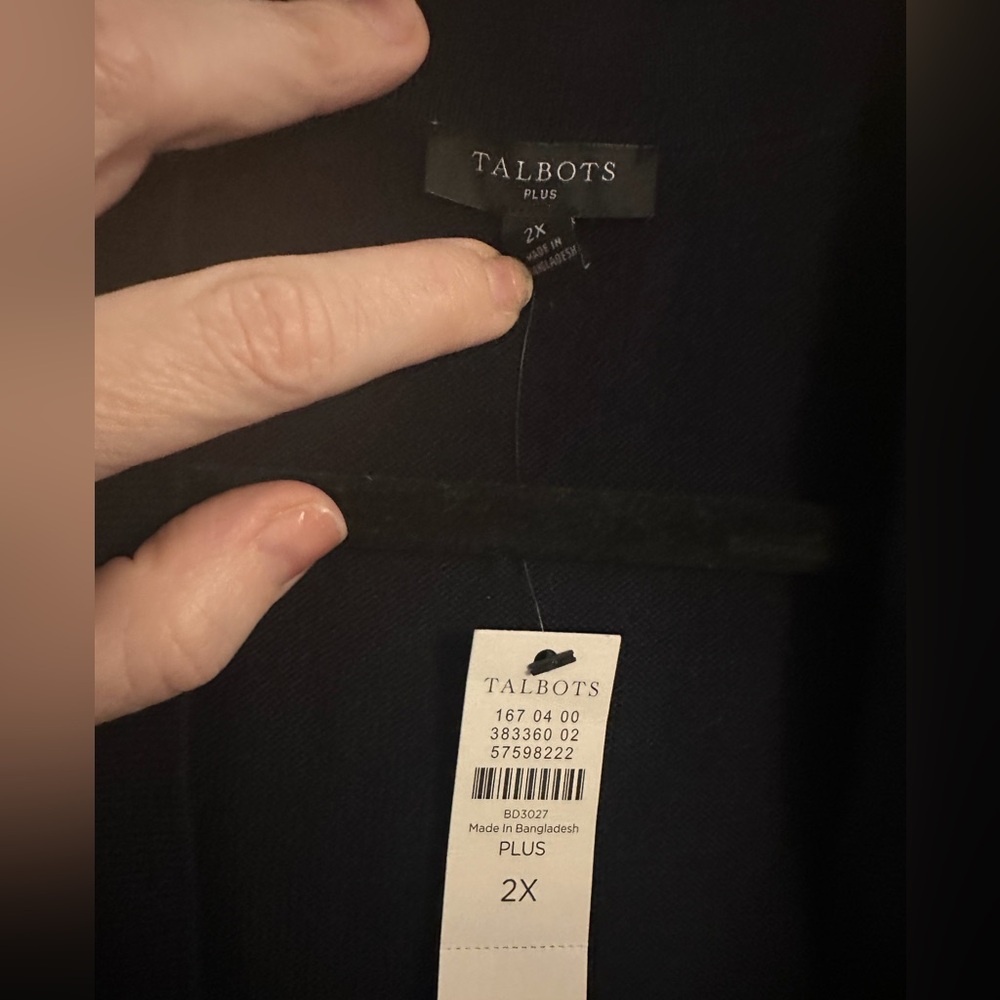 Talbots Women's Black Shrug - Picture 3 of 4